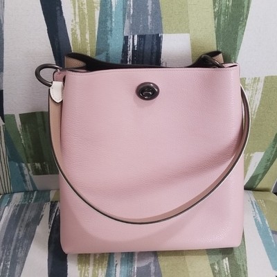 Coach Charlie Bucket Tote Bag In Pink Multi(Large size)