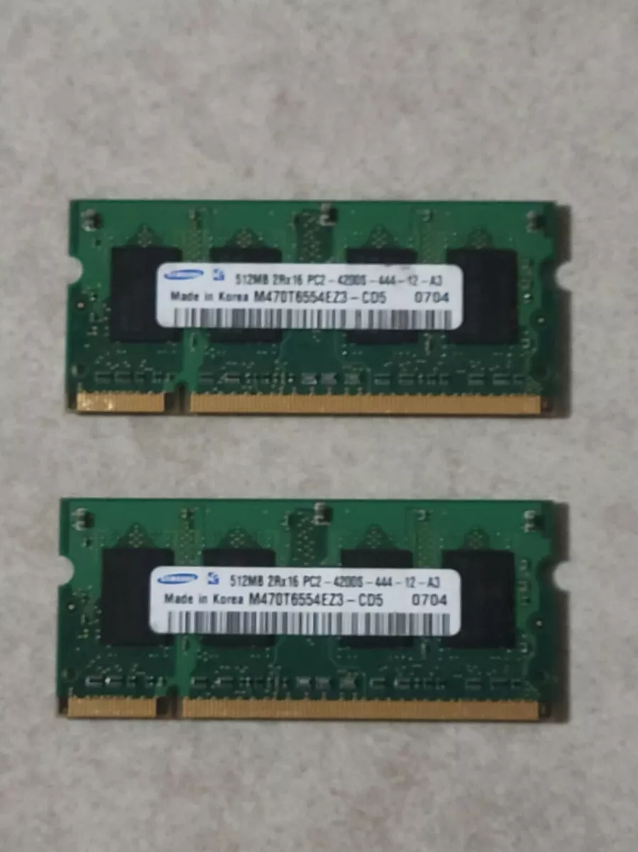 Barrette RAM SAMSUNG (Made in China) 512MB 2RX16