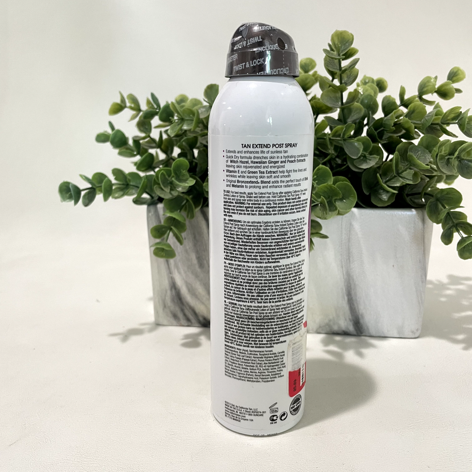 CALIFORNIA TAN Sunless Step 3 Tan Extender Post Spray 6.0 oz Authentic