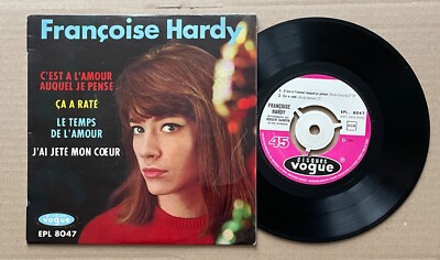 Francoise HARDY C'est à l'amour auquel... EP VOGUE (1962) Centerer/Zunge EX