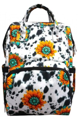 N'Gil Sunflower Farm Diaper Bag Backpack- New Arrival- Back to School-  Horse