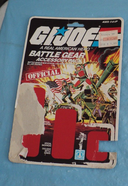 GI Joe Official Battle Gear Accessory Pack Full Card. | eBay
