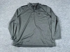 Spyder Active Pro Web 1/4 Zip Shirt Adult XL Gray Base Layer Activewear