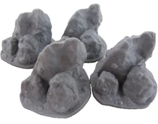 TIME OF LEGENDS: Joan of Arc 4x ROCKY OUTCROP Minis NEW!!