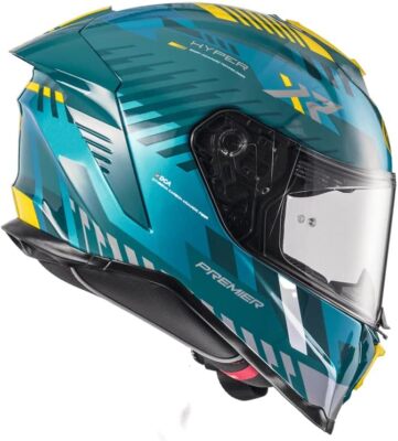 Motorradhelm Integral Premier Hyper XR 21 Faser Graph Motorrad