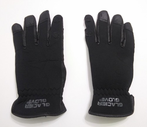 Glacier Gloves Size Medium Slit Finger Fishing Pro Angler Gloves Black Neoprene