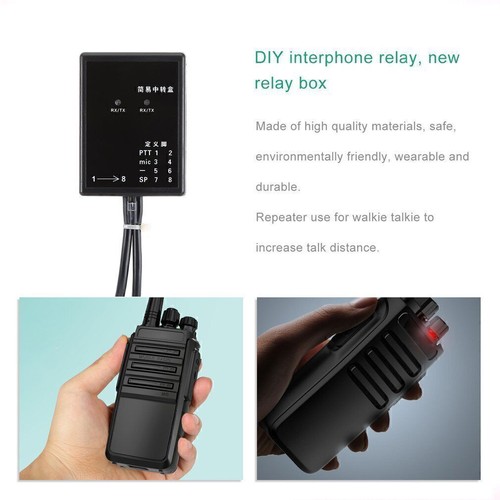 Zwei-Wege-Relais Walkie Talkie Repeater Box RX/TX für Baofeng UV-5R ersetzen - Zdjęcie 4 z 12