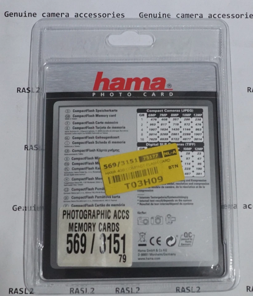 4GB Compact Flash CF Memory Card for Canon EOS 350D 40D 20D 30D 400D,Nikon D200 - Image 3 of 3