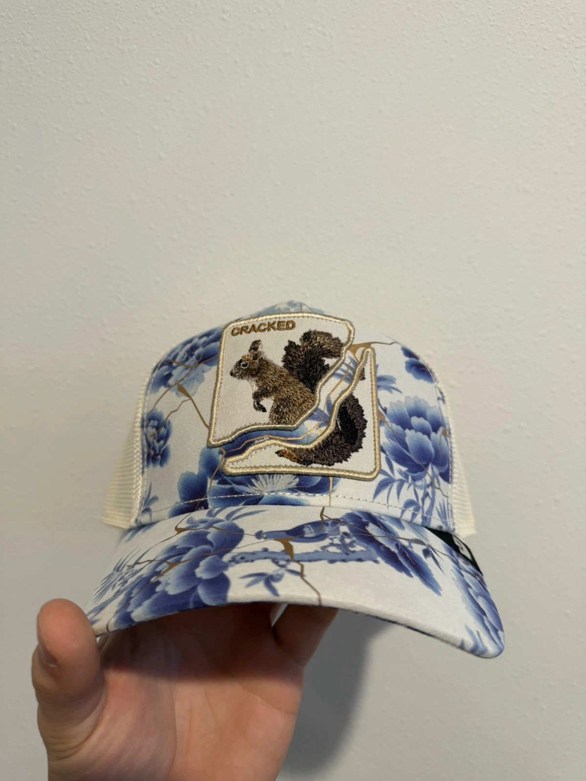 Goorin Animal Trucker Snapback Hat Cap Kintsugi Break The Mold Cracked Squirrel