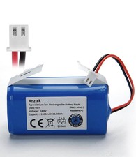 Replacement Battery For Shark Ion Robot Rvbat850 14.8V 2600Mah 2 Prong