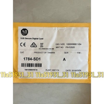 1PCS New Allen-Bradley 1784-SD1 1784-SD1 ControlLogix Module Secure Digital Card