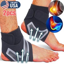 2Pcs Ankle Brace  Elastic Supports Ankle Support Ankle Wrap for Men  Women USA