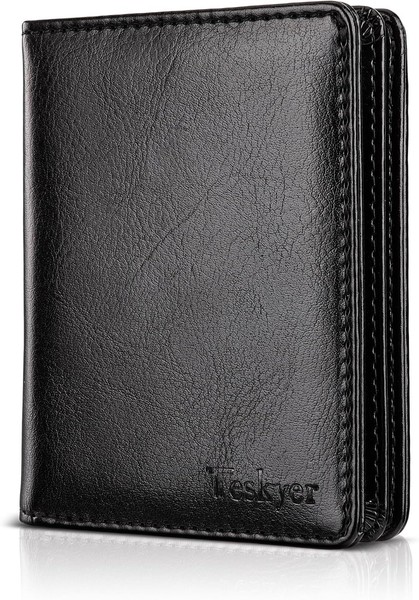 GeldböRse Herren Rfid Blocking Schlank Minimalistisch Schwarz FüR Bis Zu 6-image
