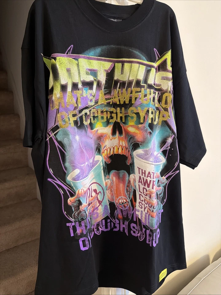 Camiseta Lost Hills X Awful Lote de Jarabe para la Tos Colaboración Talla 2XL NUEVA Foto 2 de 4