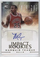 2012-13 Panini Intrigue Impact Rookies Auto 14/25 Marquis Teague #64 Auto 0c2