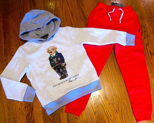 POLO RALPH LAUREN AUTHENTIC BOYS BRAND NEW ORIGINAL 2Pc SWEATSUIT Sz S (8), NWT - Picture 2 of 6
