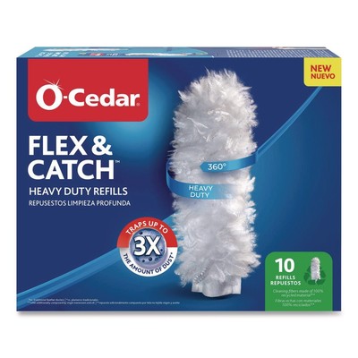 O-Cedar 172170CT Flex and Catch Duster Heavy-Duty Refills - WT (4 PK/CT) New