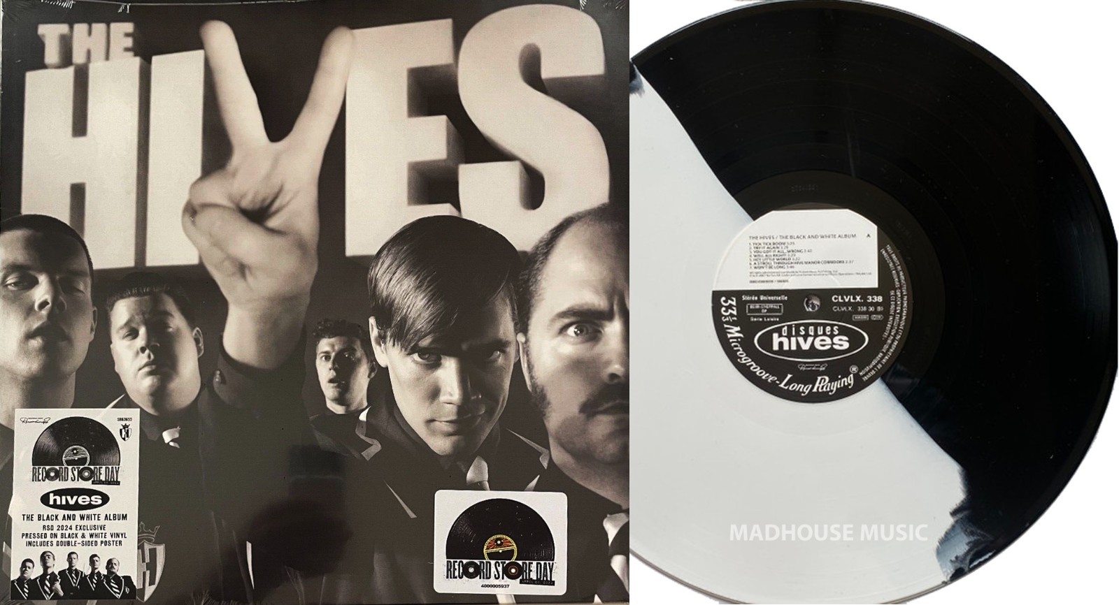THE HIVES LP Black and White Album SPLIT BLK & WHITE VINYL Record Store Day SEAL