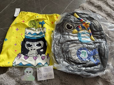 Makeship Gorilla Tag Doughboi groß weiches Plüschtier neu Etikett Tasche Affe Geburtstag
