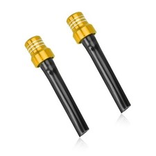 2 PCS Breather Hose Gas Fuel Tank Cap, CNC One-Way Valve Vent Tube with Yellow