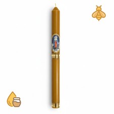 GROMNICA en CIRE D'ABEILLE naturelle 42 cm bougie traditionnelle de la Chan