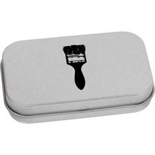 'Paint Brush Tool' Metal Hinged Tin / Storage Box (TT057768)