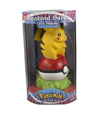 POKÉMON BOOKEND BANKS PIKACHU #25 APPLAUSE/NINTENDO 1999 LIMITED EDITION NEW 