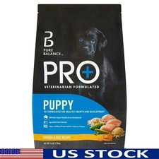 Pro Puppy Chicken Rice Dry Dog Food 16lbs Vet Formulated Healthy Growth Kibble 2.56 per pound