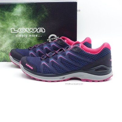 Size 7.5 Women's LOWA Maddox Trail Shoes 520607-6951 Navy/Berry