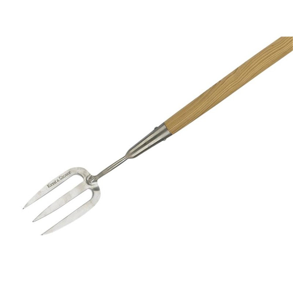 Kent and Stowe Stainless Steel Long Handle Weed Fork - Image 3