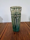 Pottery Vase Green Drip Glaze Mid Century Studio Ceramic by Red Wing Pottery!