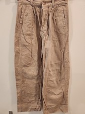 vintage boys khaki pants 1940's 20" w 20 1/2" L childrens cotton / linen