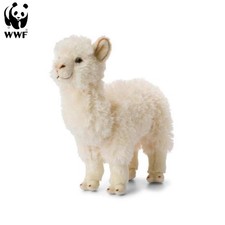 WWF Plüschtier Alpaka 31cm weiß Kuscheltier Stofftier Alpaca Kamel Südamerika