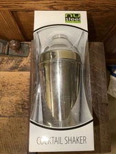 Nu Stainless Steel "Big One" Cocktail Shaker, 110 Oz, High Quality 15 1/2" Tall