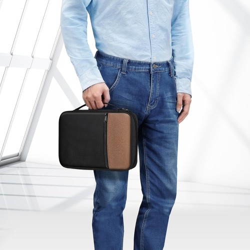 FINPAC Bibelhülle, Tragetasche Büchertasche Kirchentasche schwarz & braun - Bild 7 von 7