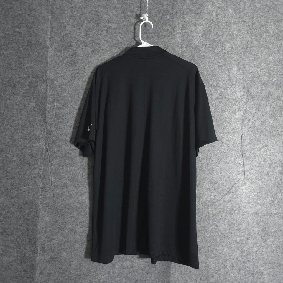 Nike Dri-FIT Polo Shirt Mens XXL Black Orlando Golf UCF Knights Logo Performance - Image 2 of 4