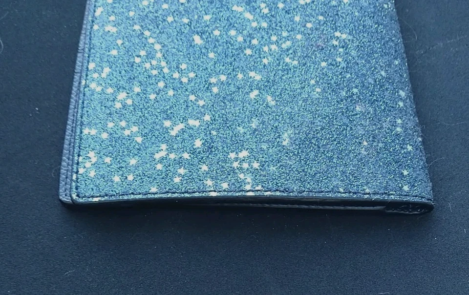 Billetera COACH Star Glitter Porta pasaporte Billetera Azul Foto 3 de 4