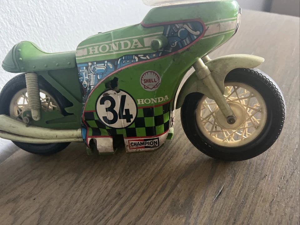 Motocicletas Maisto Honda NR 1995 verde 1:18 metal fundido a presión Foto 4 de 4
