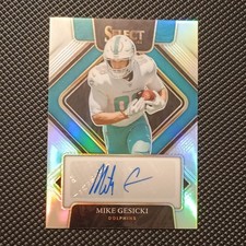 Panini Select Signatures Mike Gesicki Auto Prizm /299 Dolphins 2021