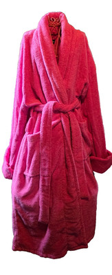 NDK New York Luxurious Bathrobe, Fuchsia, NWT