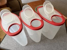 3pk Rubbermaid Flex and Seal Cereal Keeper Food Storage Container 1.5 Gal 24Cup