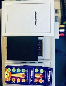 INTELLIVISION PINBALL WHITE LABEL CART/MANUAL/ 2 OVERLAYS ONLY & TESTED 4/5/26