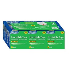 BAZIC 3/4" X 1296" Invisible Tape Refill, Matte Finish Adhesive Tapes, 1-Pack