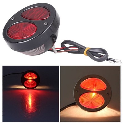 Schwarzes Ford Model A Retro  Bremsstopp Rücklicht Duolamp Lampe für Harley