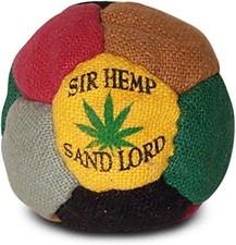 World Footbag Sir Hemp Footbag Durable Sand Filled Freestyle Hacky Sack 2.25 ...