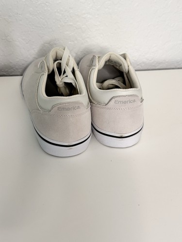 Emerica Men's Alcove Cupsole Low Top Skate Shoes Size 8 White/Cream Color NIB - Picture 6 of 10