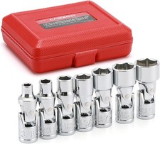 7pcs 14 Drive Universal Flex Socket Set Sae 316 To 916 6-point