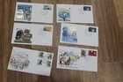 1969 AUSTRALIAN FDC COVERS x6 CHRISTMAS, PRIME MINISTERS,PORTS HARBOURS,ILO