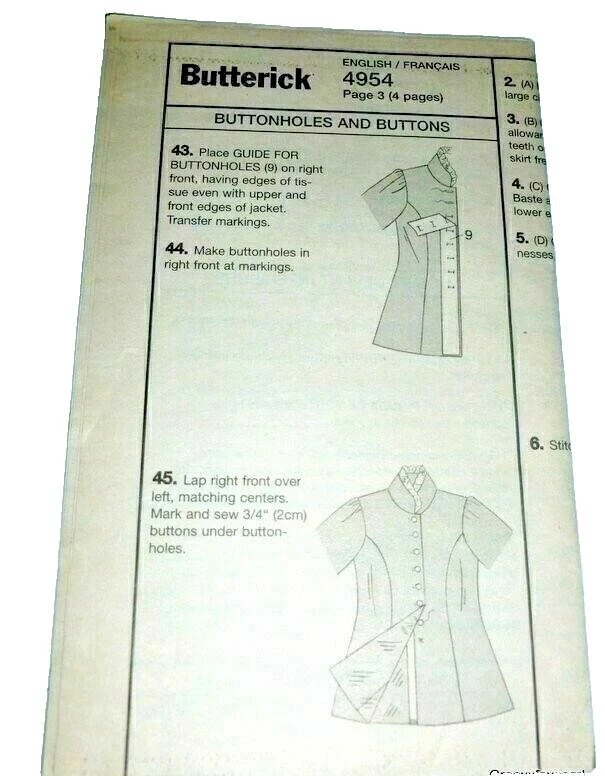 Victorian Edwardian Gibson Girl 1910s Titanic Costume Sewing PATTERN 16-22 LARP - Image 4 of 4