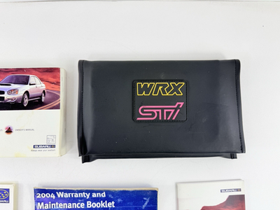 2004 04 Subaru Impreza WRX STI Owner's Manual Booklets w/ Leather